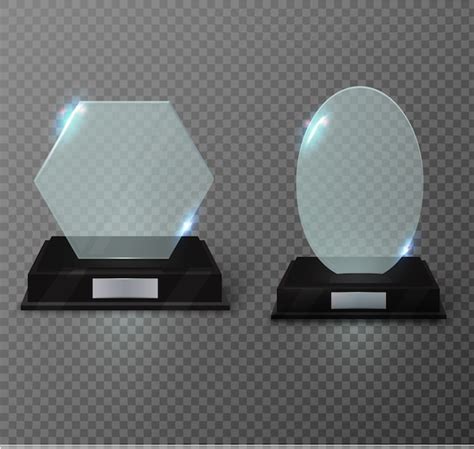 Premium Vector Glass Trophy Award