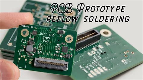 Pcb Prototype Reflow Assembly Youtube