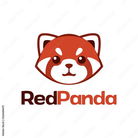 Red Panda Logo Icon Designs Stock Vector Adobe Stock