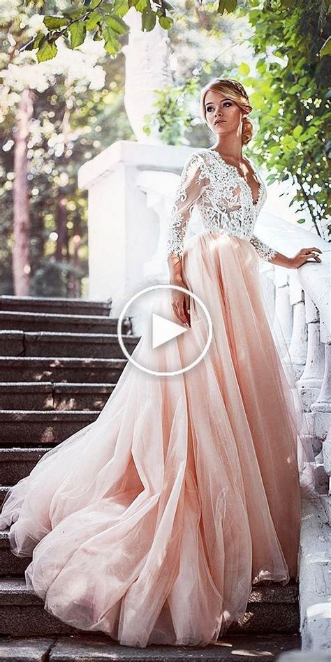 18 Pink Wedding Dresses You Like Immediately Pink Wedding Dresses Wedding Dresses Blush