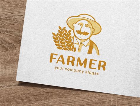Farmer Logo Fish Logo Vector Logo Design Logo Design
