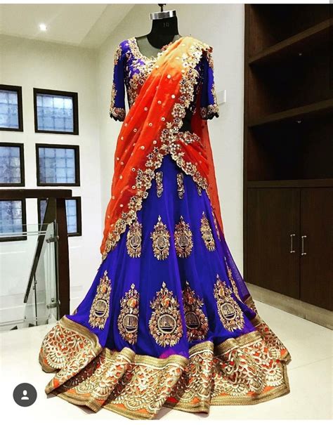 Saved By Radhareddy Garisa Half Saree Designs Indian Bridal Outfits Lehenga Designs