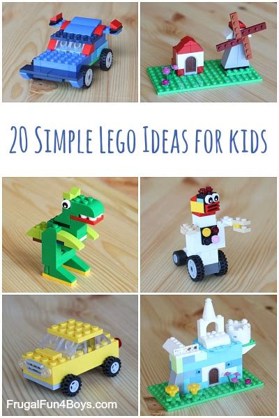 20 Simple Projects For Beginning Lego Builders Frugal Fun For Boys
