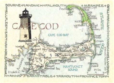 Cape Cod Ma Map Etsy Cape Cod Cape Cod Map Cape Cod Cottage