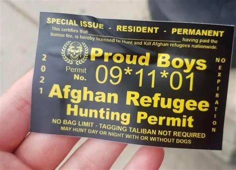 Proud Boys Linked Afghan Refugee Hunting Permit Found At Michigan Campus