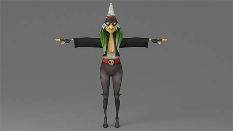 3d Model Cartoon Witch Game Cgtrader