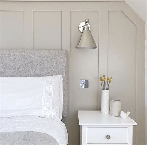 The colour is elephants breath by farrow and ball. Elephants breath | Bedroom interior, Master bedrooms decor, Bedroom panel
