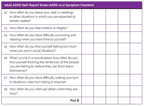 Adhd Rating Scale Printable Mobil Pribadi