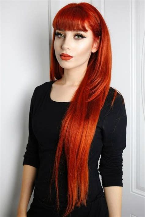 Pretty Copper Red Hair Color Red Hair Color Straight Red Hair Red