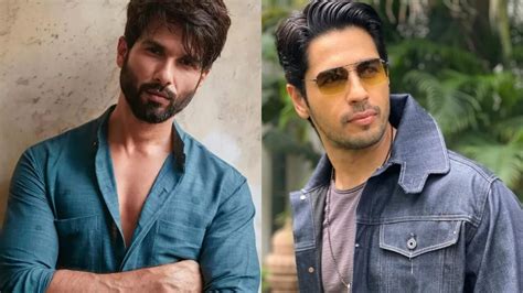 Sidharth Malhotra And Shahid Kapoor Two Handsome Tinseltown Hunks