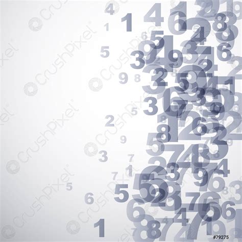 Vector Abstract Numbers Background Stock Vector Crushpixel