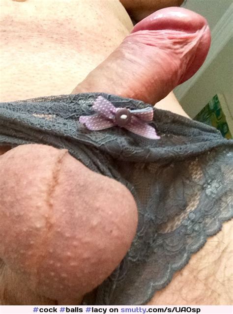 Cock Balls Lacy Panties Cockinpanties Crossdresser