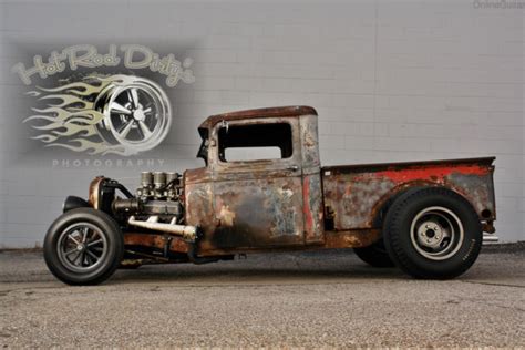 1932 Chopped Ford Traditional Hot Rat Street Rod Patina Dragster Pickup Truck