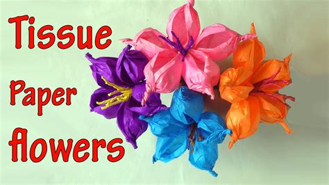 These tissue paper flowers are easy to make. DIY crafts : How to make tissue paper flowers EASY! Ana ...