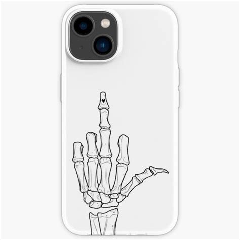 Skeleton Middle Finger Iphone Case For Sale By Naimlyarts Redbubble
