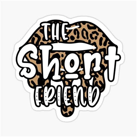 the short friend matching best friends bff sticker for sale by goodyleo redbubble