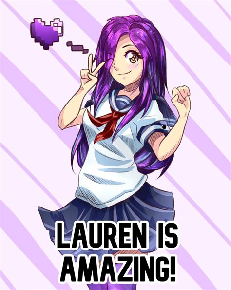 Thank You Lauren For Being The Greatest Person Ever 💖 Famous Youtubers Minecraft Fan Art