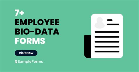 Free 7 Employee Bio Data Forms In Pdf Ms Word Customizable