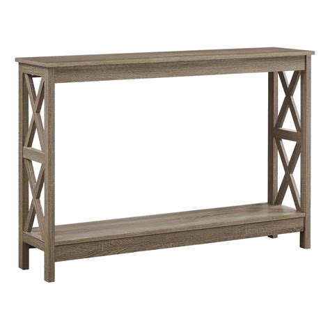 Dark Taupe Hall Console Accent Table The Brick