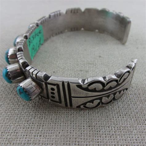 TOBY HENDERSON Navajo Dine BISBEE TURQUOISE And Sterling Silver