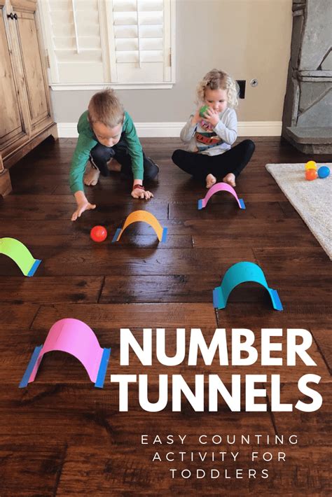 Number Tunnels Easy Counting Activity For Toddlers Toddler Approved