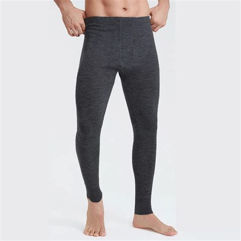 100 Merino Wool Long Johns Thermal Underwear Pants Mens Baselayer Man