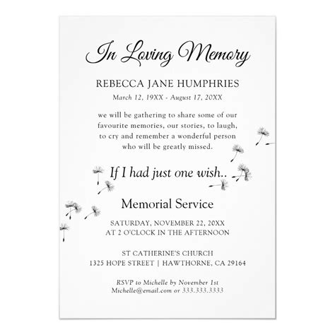 Memorial Cards Funeral Memorial Memorial Ts Remembrance Candle