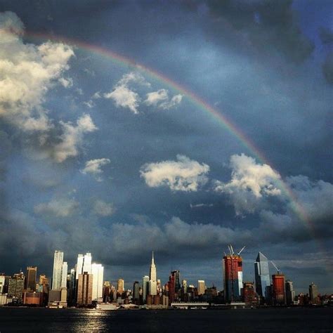 Stunning Rainbow Formed Over The New York City Skyline This Weekend