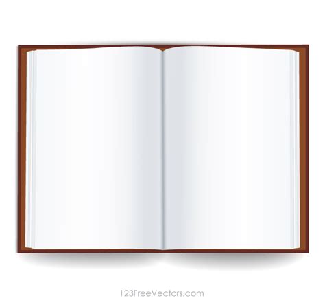 Blank Open Book Template 123freevectors