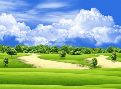 The Beautiful Scenery Of The Countryside Nature Wall Mural