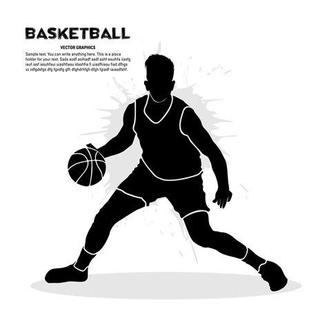Basketball Player Dribbling The Ball Vector Illustration 12027801