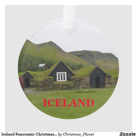 Quick view compare add to cart. Iceland Panoramic Christmas Ornament | Zazzle.com ...