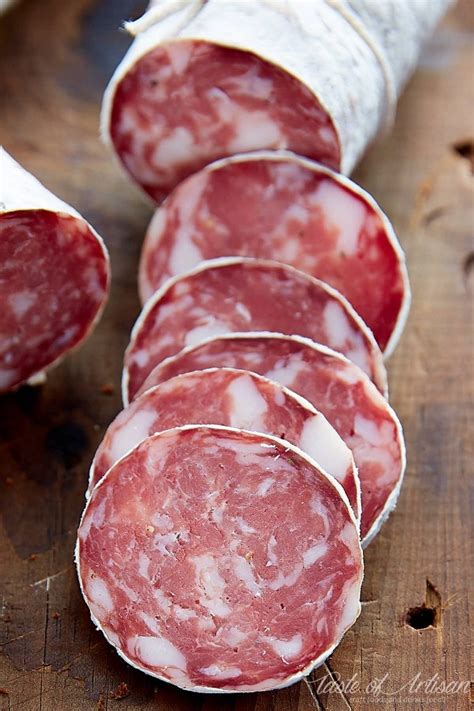 It can be served on platter with sliced cheese and crackers, or just eaten in a sandwich. Salami cured in my Advanced Meat Curing Chamber at home. Excellent, predictable results. | Taste ...