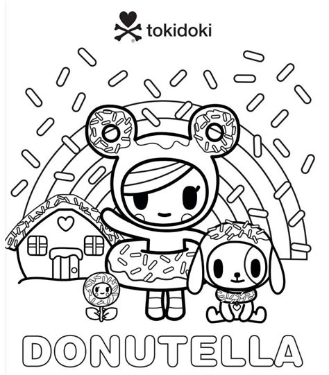 Educational and friendly way for toddlers and. Donutella Tokidoki Coloring Page - Free Printable Coloring ...