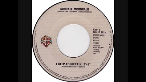 Michael Mcdonald I Keep Forgettin Dj S Rework Youtube