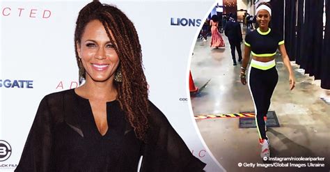 Check Out Nicole Ari Parker In Her Cropped Workout Outfit After