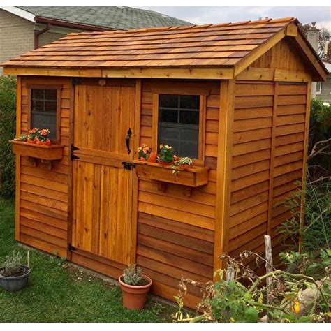 Small Outdoor Laundry Shed Garden Design