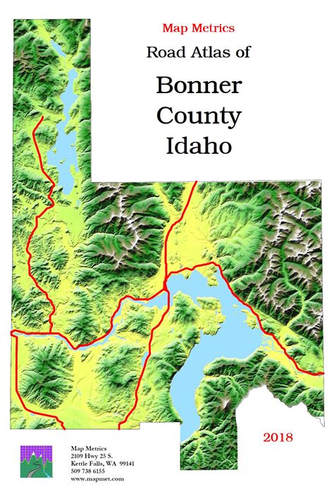 Road Atlas Of Bonner County Map Metrics