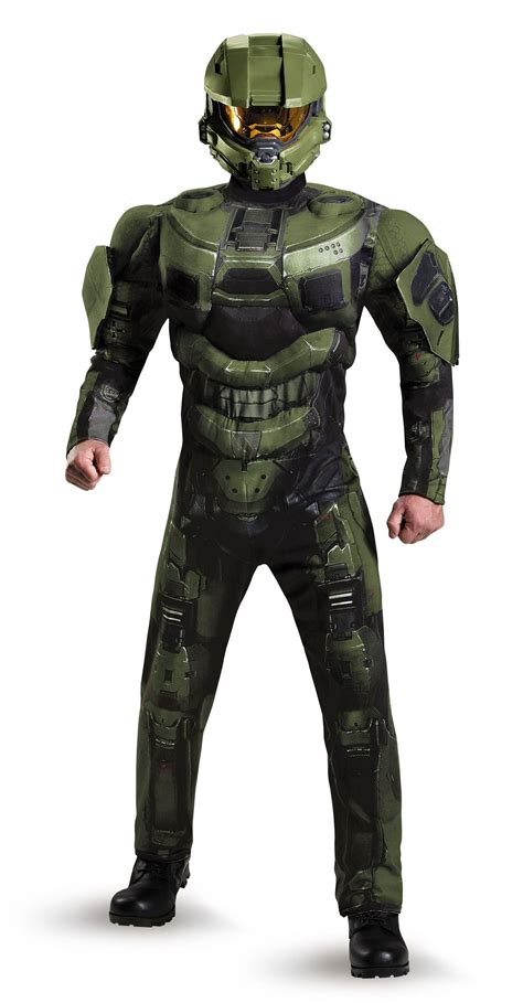 Halo Master Chief Men Deluxe Halloween Costume 7499 The Costume Land