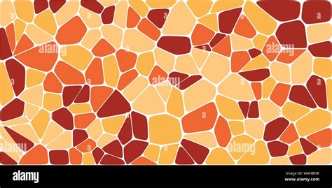 Stained Glass Colorful Voronoi With Fillet Vector Abstract Irregular