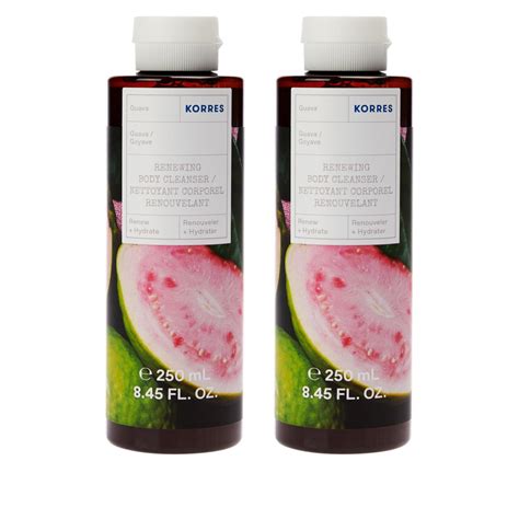 Korres 2 Pack Guava Renewing Body Cleanser 20900668 Hsn