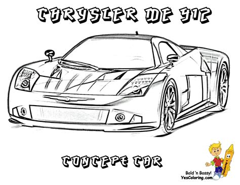Free coloring pages of fast cool cars