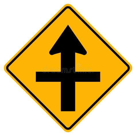Cross Road Symbol Sign Vector Illustration Isolated On White