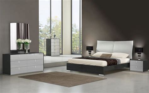 King size bedroom sets with storage. J&M Vera Modern Grey Finish & Light Grey Eco Leather King Bedroom Set 3 Pcs (SKU17987 -Set-EK-3)