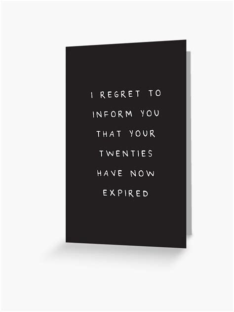 Paper Greeting Cards 30th Birthday Card Funny Card I Regret To Inform