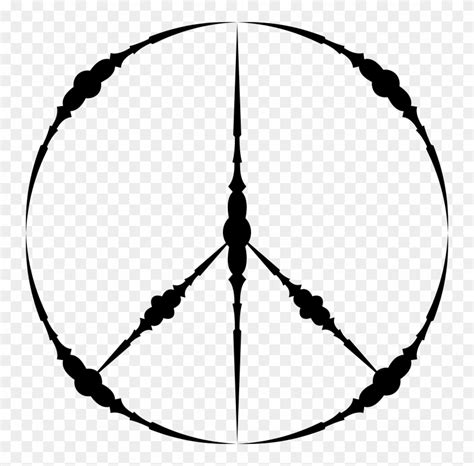 Peace Symbols Black And White V Sign Drawing Peace Sign Drawing Black