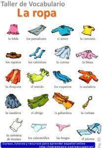 La Ropa Clothing Vocabulary In Spanish A Easyspanish