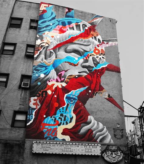 Street Art Mural By Tristan Eaton In New York Little Italy In The