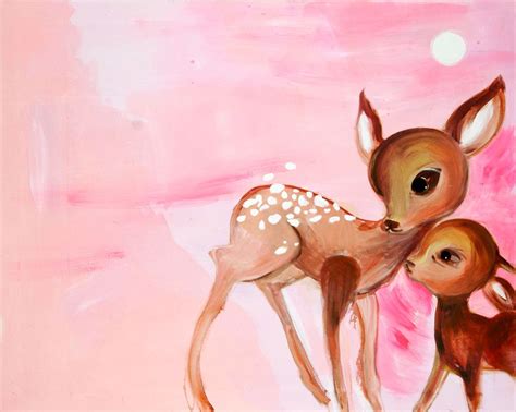 Eeva Leena Eklund Mother And Bambi Hello Deer Deer Art Baby Art