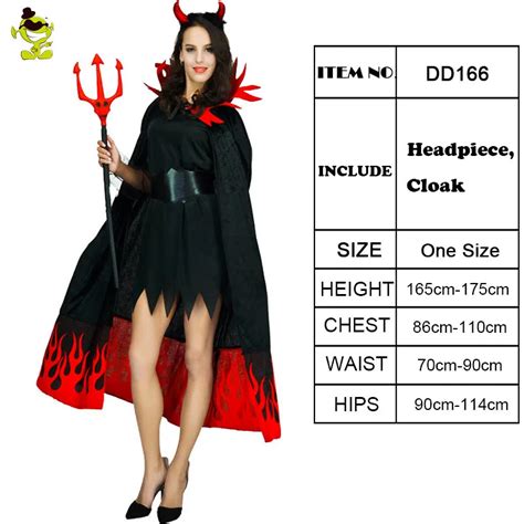 Womens Devil Cosplay Costume Adult Deluxe Devil Cloak For Halloween